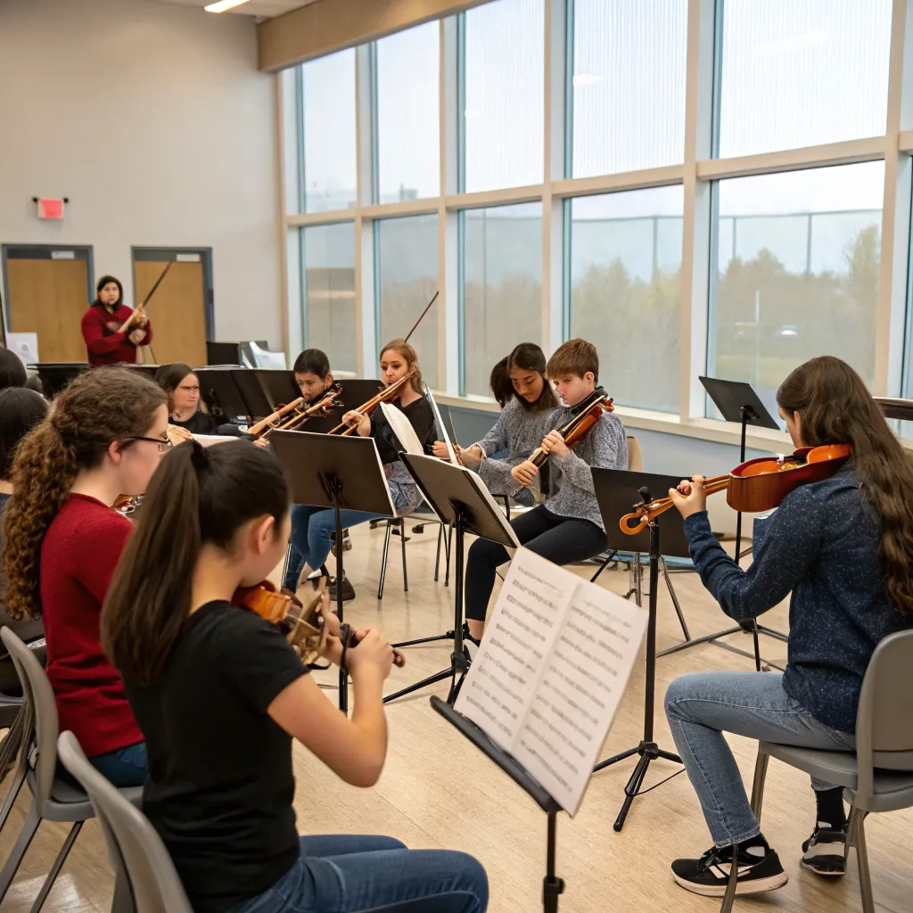 Music Instrument Class in Session